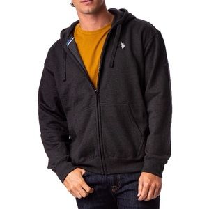 Black polo hoodie